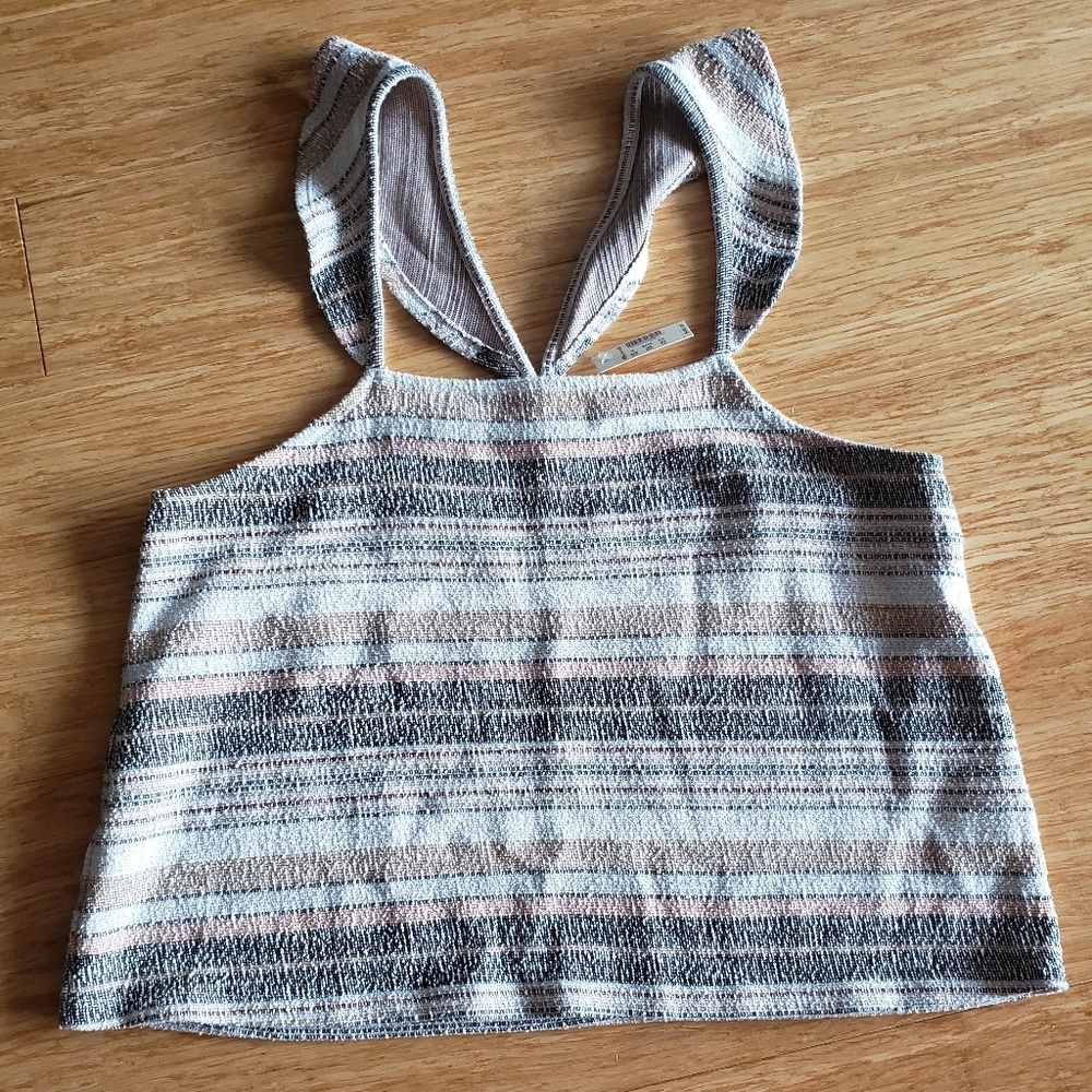 Madewell Texture & Thread Ruffle-Strap Tank Top - Picture 3 of 6
